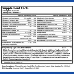 Dynamic Brain Supplement 60 Capsules–Memory Focus Clarity-Pack of 2