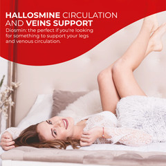 Hallosmine Diosmin 300mg – Circulation & Vein Support Supplement – 60 capsules