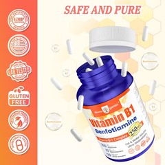 (3 Pack) 250mg Vitamin B1 Thiamine – Vitamin B-1 Complex Supplement, 120 Caps