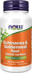 NOW Supplements, Echinacea & Goldenseal Root, 225/225 Mg Blend, Immune System Su