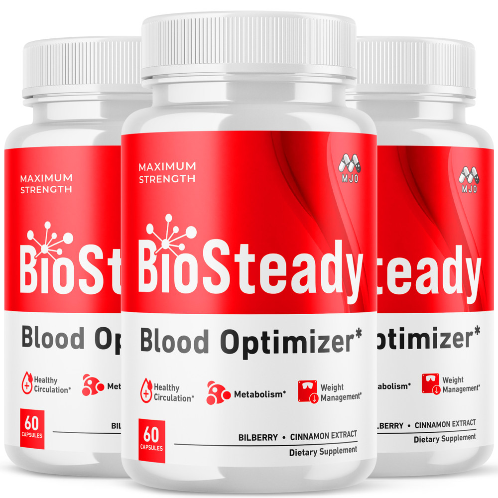 (3 Pack) Biosteady Advanced Support Blood Supplement Bio Steady 180 Capsules