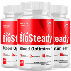 (3 Pack) Biosteady Advanced Support Blood Supplement Bio Steady 180 Capsules