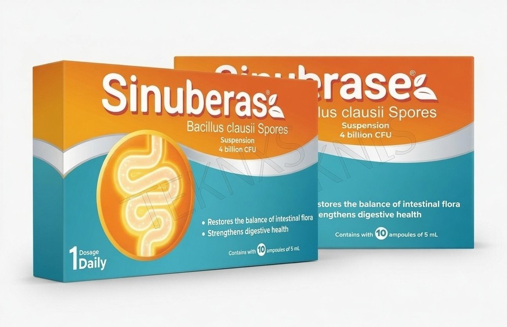 Sinuberase – 20 Bacillus Clausii Probiotic 4 Billion Cfu/5ML – 2 PACK