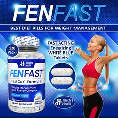 FENFAST 375 Weight Management Diet Pills + Energizers 120 Tablets