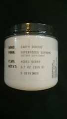 Earth Genius Superfoods Supreme Mixed Berry 3.7 Oz 5 Servings @