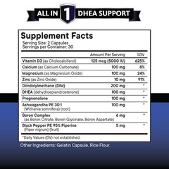 NEW AGE DHEA Supplement – Pregnenolone for Men & Women 60 Count (Pack of 3)