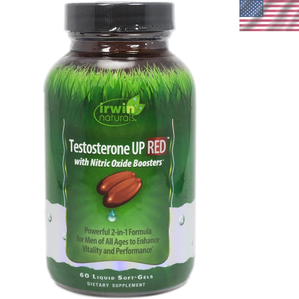 Performance Boost with Testosterone UP RED 60 Softgels – No Preservatives
