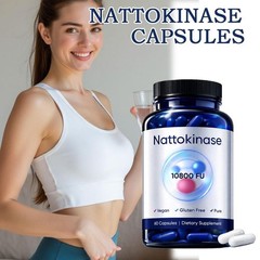 Nattokinase 10800 Supplement FU Per Serving 60 Capsules Expiry 2026 4 Pack