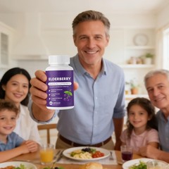 Advanced Elvera Elderberry Gut Support – Complex Organic Black Elderberry Soft C
