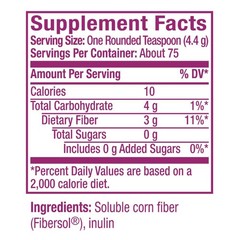 Metamucil Fiber Supplement, Unflavored Clear 11.6 Ounce (Pack of 1), N/a