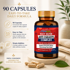 Intestinal Parasite Cleanse Detox Dietary Capsules Supports Digestion Natural 90