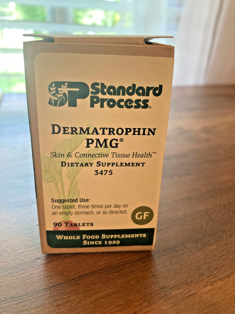 Standard Process Dermatrophin PMG 90 Tablets Skin Health Whole Food Supplement