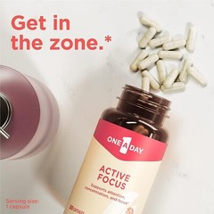 ONE a DAY Brain Supplement Active Focus for Memory and Focus Support 30 Capsules