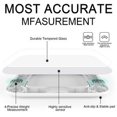 Scale for Body Weight, High Accuracy Bathroom Digital Scales, Bluetooth Weighing
