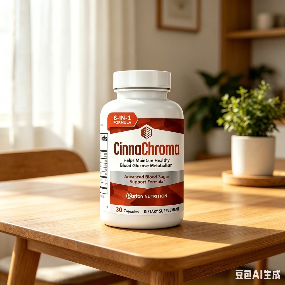 – Supplement Blood Sugar Support CinnaChroma with Cinnamon Extract & Chromium