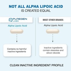 Puregen Labs High Potency Alpha Lipoic Acid 600mg 180 V Caps Exp 12/27 | 2Pk