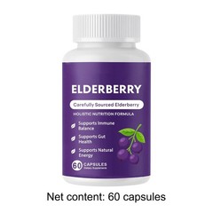 Advanced Elvera Elderberry Gut Support – Complex Organic Black Elderberry Soft C