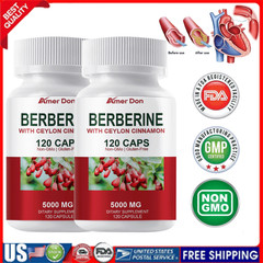 Berberine with Ceylon Cinnamon 5000mg 240 Caps Heart Health & Immune Support