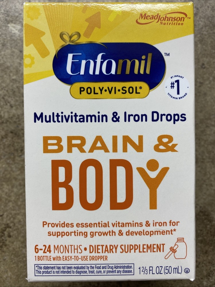 Enfamil Poly Vi Sol Multivitamin & Iron Supplement Immune Support Liquid 50ml