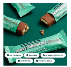 Barebells Soft Protein Bars Mint Chocolate 24 Pack 16g Protein 1g Sugar