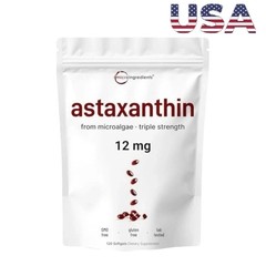 2 Pack | Astaxanthin 12mg, 120 Softgels, 4 Month Supply NEW