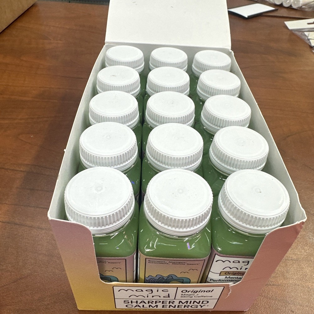Magic Mind Energy Performance and Productivity Shots, 15 Pack, 2 fl oz Exp 11/27