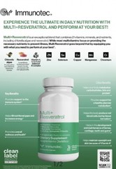 3 Multi +Resveratrol 13Vitamins & 5Mineral To Metabolize Fats,Carbs,&Protein