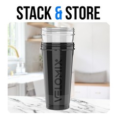 -2 Pack- 28 oz Protein Shaker Bottles for Protein Mixes – 2x Wire Whisk | Lea…