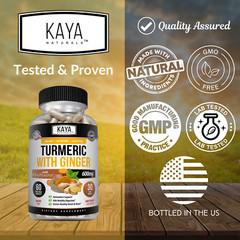 (2 Pack) Turmeric Curcumin with Ginger + Black Pepper, Joint Pain Maxx Strength
