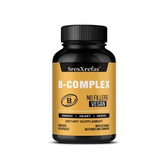 Vitamin B Complex B1 B2 B3 B5 B6 B12 With Turmeric Root Energy 30/60/120Capsules