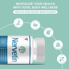 (3 Pack) Nervetin Nootropic Supplement, Nervetin Maximum Strength (180 Capsules)