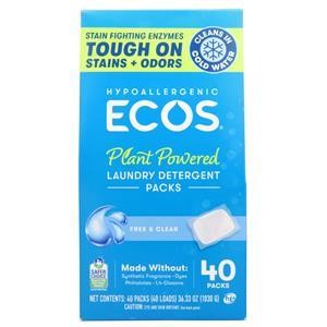 ECOS Laundry Detergent Packs Free & Clear 40 pack