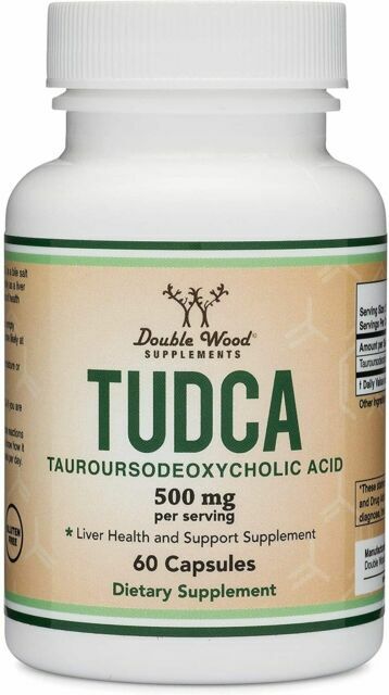 Double Wood TUDCA 500mg per serving • 60 CAPSULES • EXP 07/27