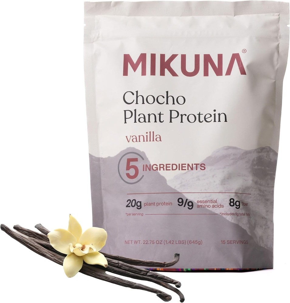 MIKUNA, Chocho Plant Protein Powder, Vanilla, 1.42 lbs (645 g). 09/2027