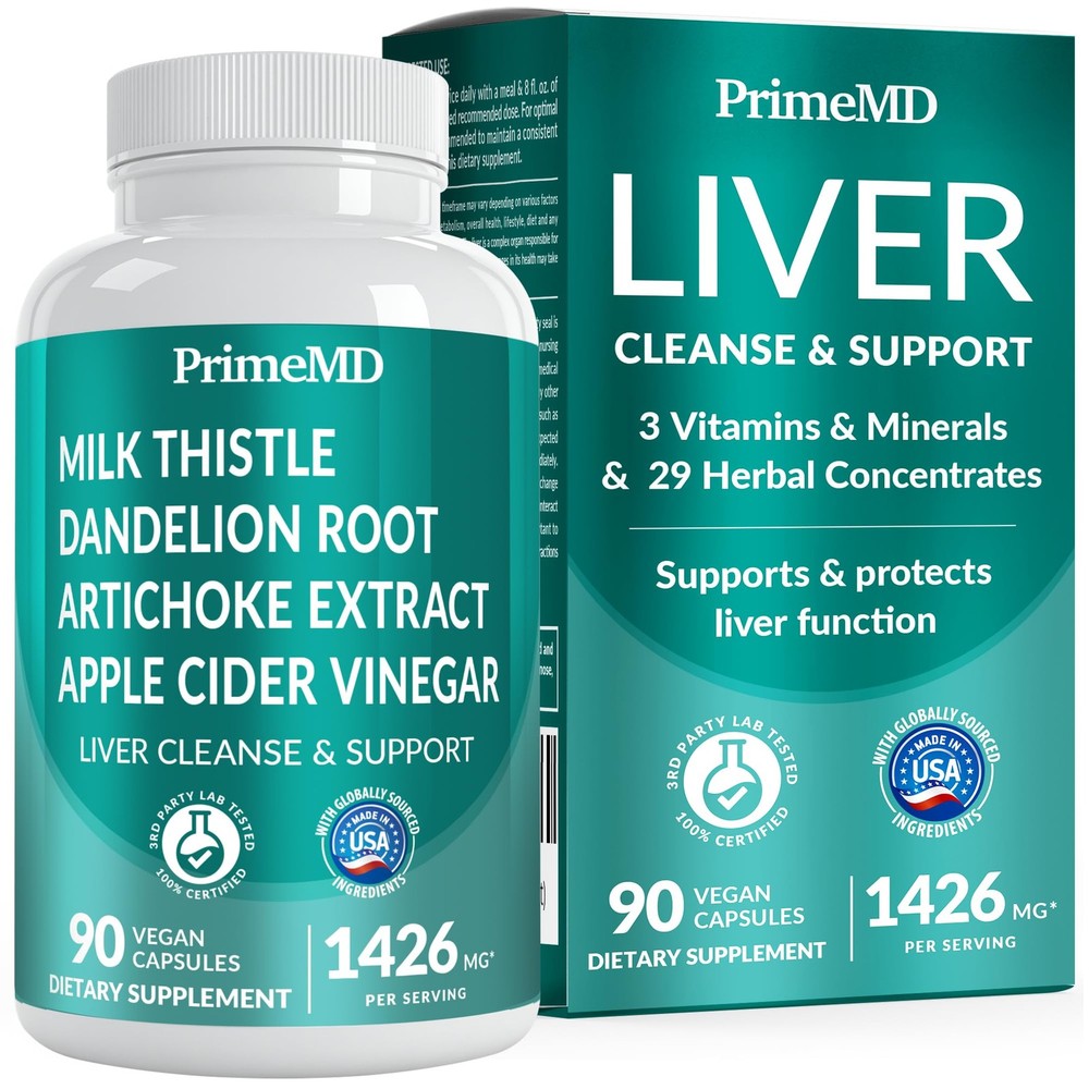32-in-1 Liver Support Supplement with Milk Thistle Silymarin Artichoke Extrac…