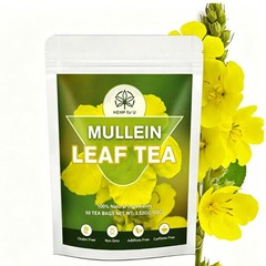 150Packs Mullein Leaf Tea Bags – Lung Cleanse Detox Herbal Enhance Immunity