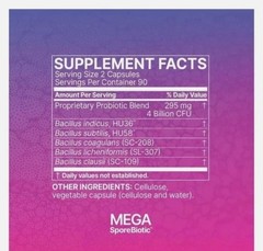 Microbiome Labs MegaSporeBiotic Dietary Supplement 60 Capsules Free Shipping