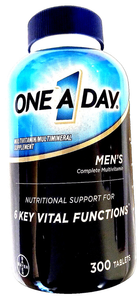 One A Day Men’s Complete Multivitamin/Multimineral Formula 300 Tabs EXP 03/2026