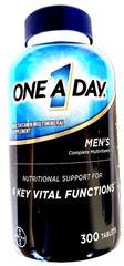 One A Day Men’s Complete Multivitamin/Multimineral Formula 300 Tabs EXP 03/2026