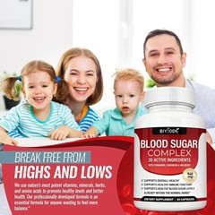 1/2/3X Top-Quality Blood Sugar Complex Supplement Supports Healthy Sugar Level