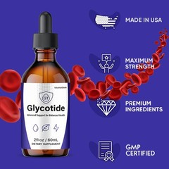 Glycotide Drops, Max Strength, Glycotide Balance Health Liquid Formula (5 Pack)