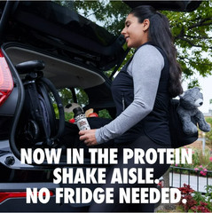 Oikos Protein Shake Vanilla Shelf Stable 30g 12oz 12 Pack Bottles