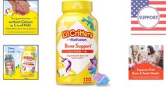 Delicious L’il Critters Bone Support Gummies – 120ct No Artificial Sweeteners