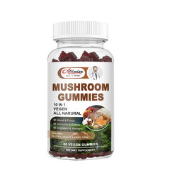 Mushroom Extract Complex Gummies Lions Mane Chaga Reishi Focus Memory Immunity