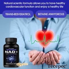 NAD+ High Potency Supplement Cardiovascular Support,Balance Energy Levels