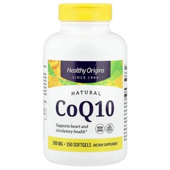 2 X Healthy Origins, Natural CoQ10, 200 mg, 150 Softgels