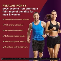 Iron Supplement – with Vitamin C-Improve Energy Levels, Relieve Anemia & Fatigue