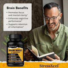 Brain Boost Nootropic Supplements Improve Cognitive Memory Mental Clarity US