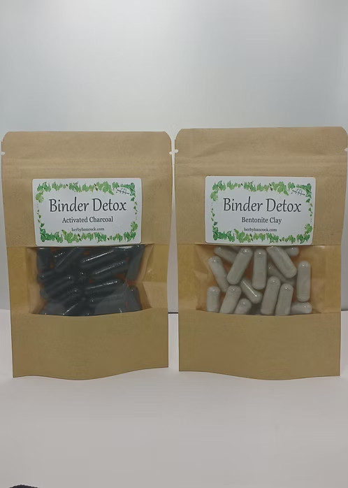 Binder Detox – Activated Charcoal Capsules & Bentonite Clay Capsules