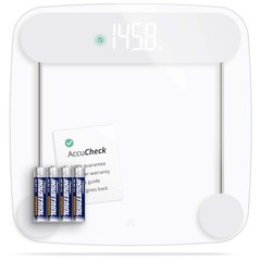 Digital Bathroom Scale – High-Precision Body Weight Scale, 400 lb Capacity, Back